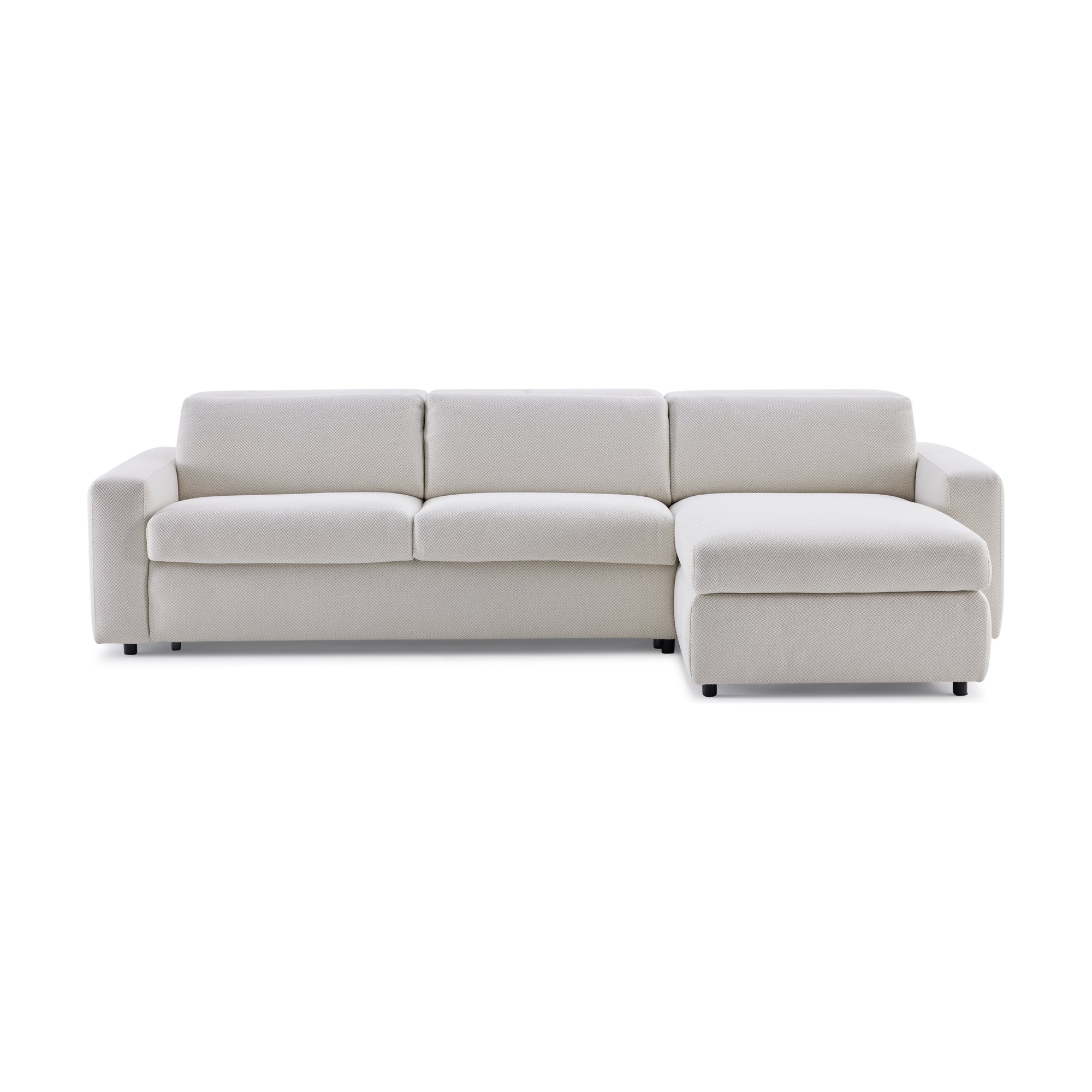 Nova Pull-Out Sofa Bed Right Sectional with Storage in FH Beige Fabric - image 2