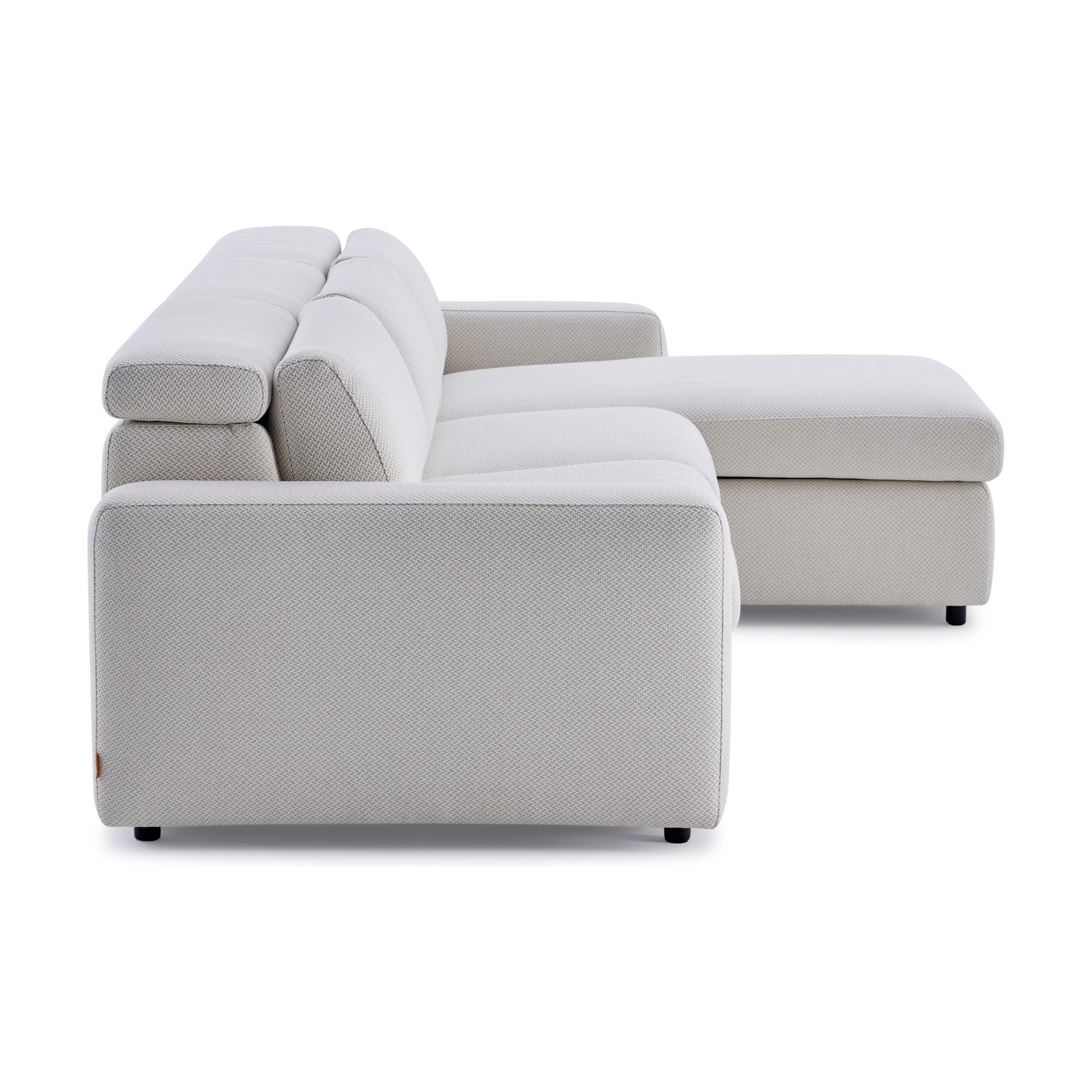Nova Pull-Out Sofa Bed Right Sectional with Storage in FH Beige Fabric - image 3