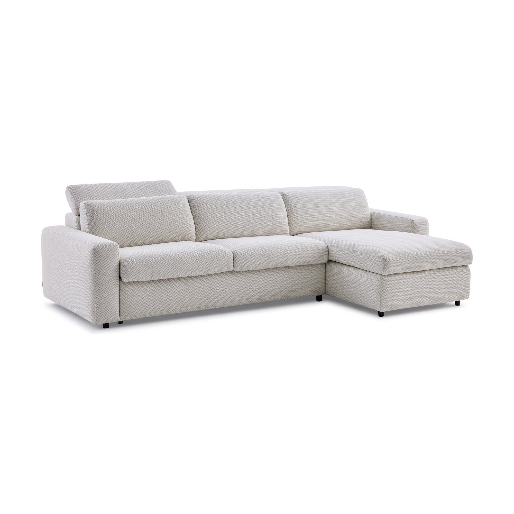 Nova Pull-Out Sofa Bed Right Sectional with Storage in FH Beige Fabric - image 4