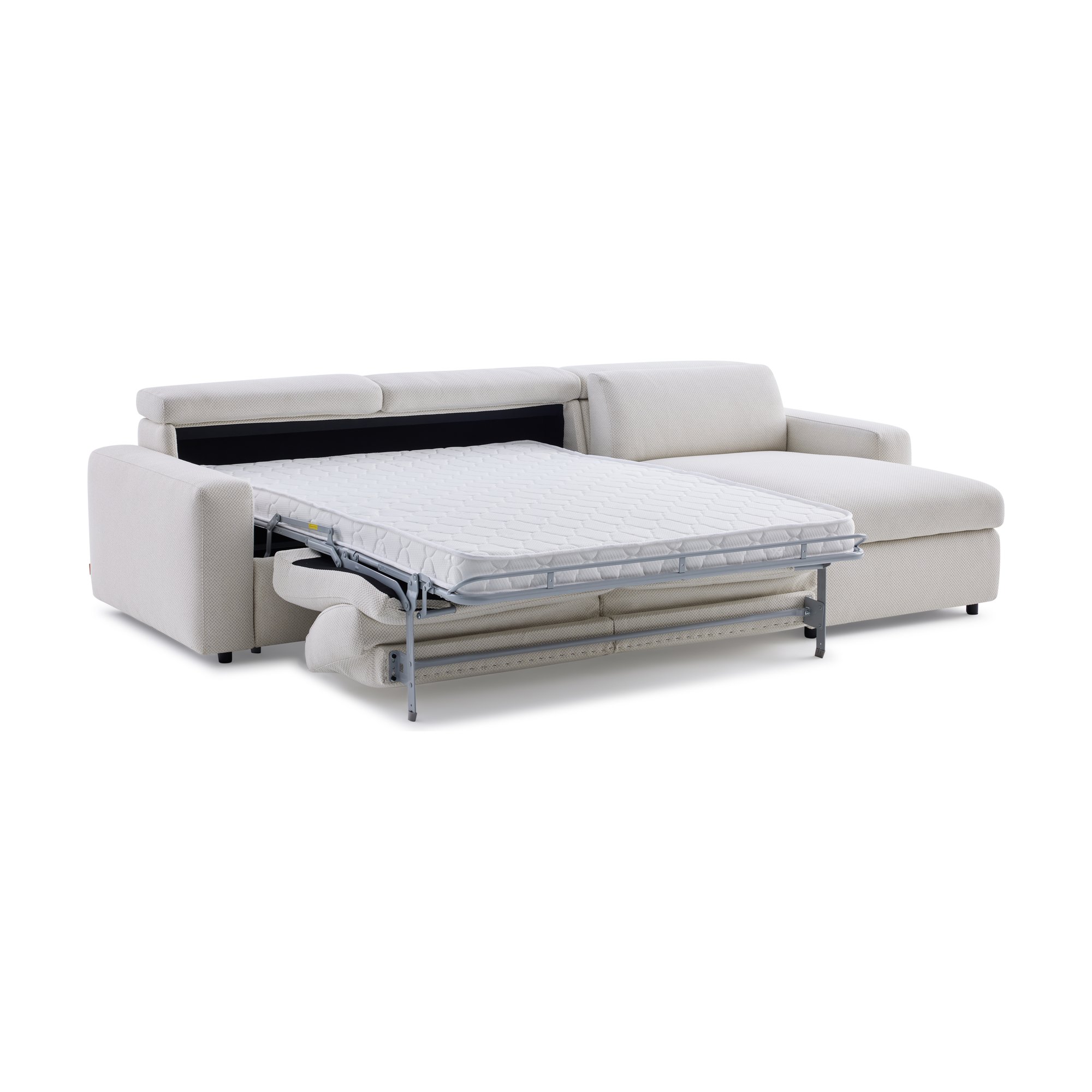 Nova Pull-Out Sofa Bed Right Sectional with Storage in FH Beige Fabric - image 5