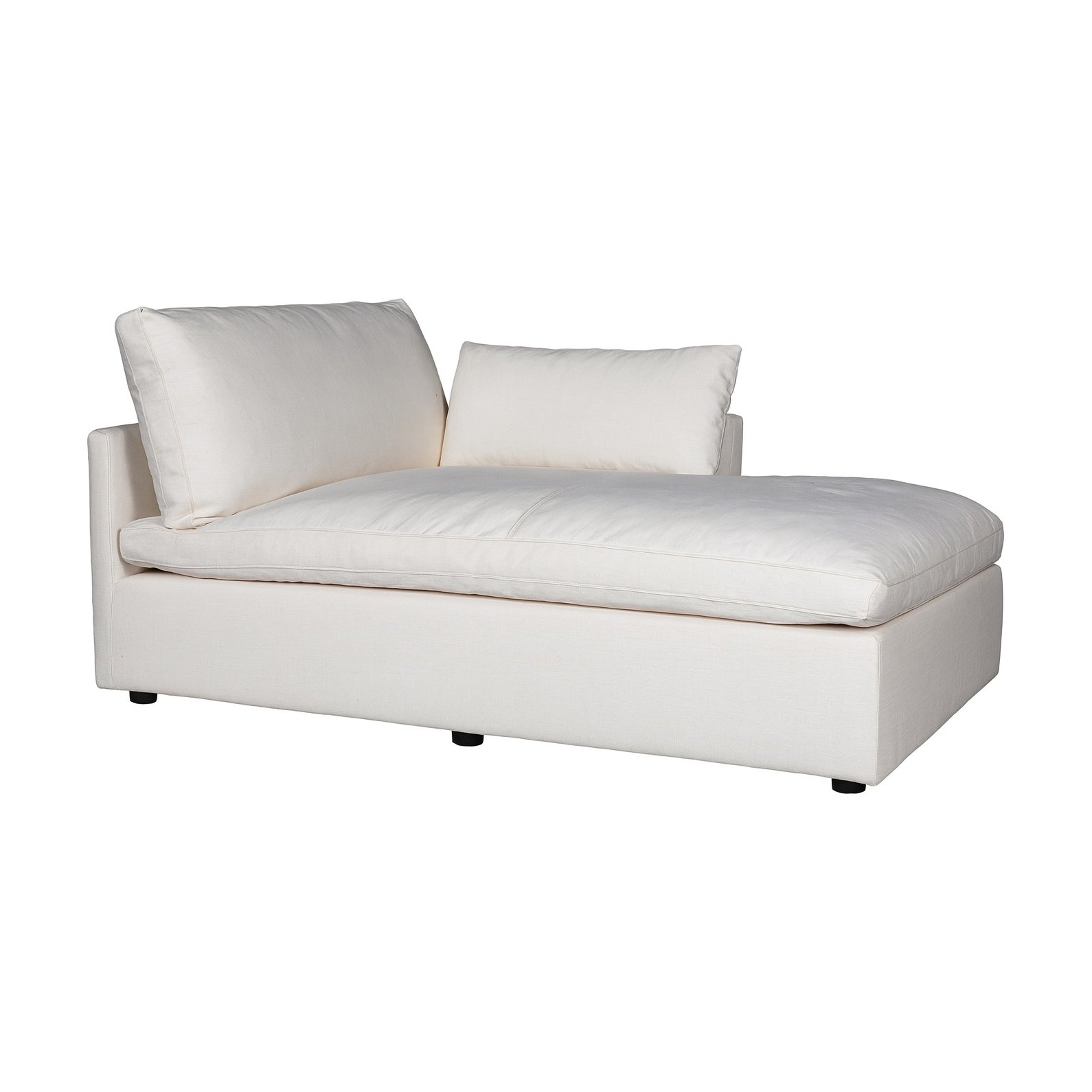 Módulo Chaise Derecho para Sofá Modular Bingo con Tela FLW Off White - image 1