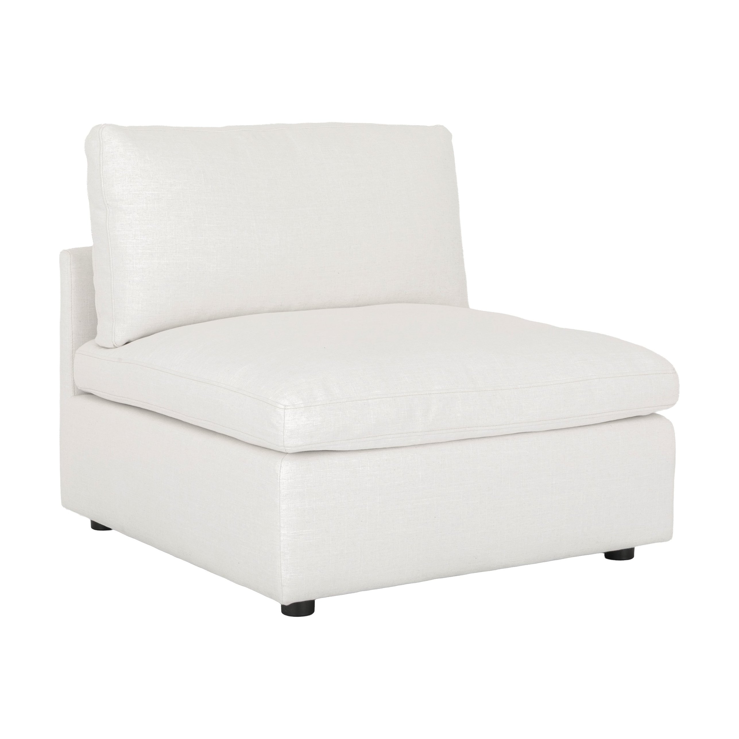 Bingo Modular Sofa Center Piece with FLW Off White Fabric - image 1