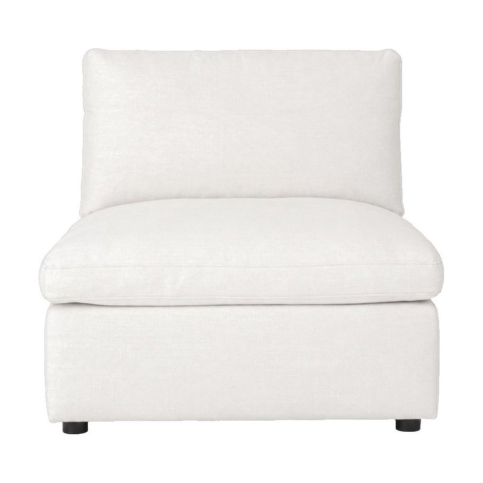 Bingo Modular Sofa Center Piece with FLW Off White Fabric - image 2