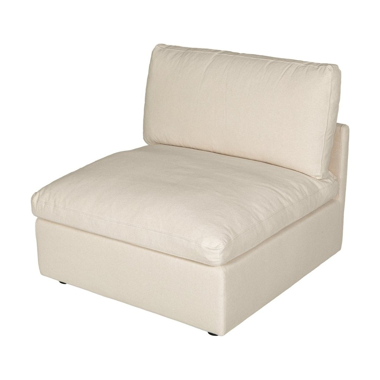 Módulo Central para Sofá Modular Bingo con Tela LIS Beige - image 3