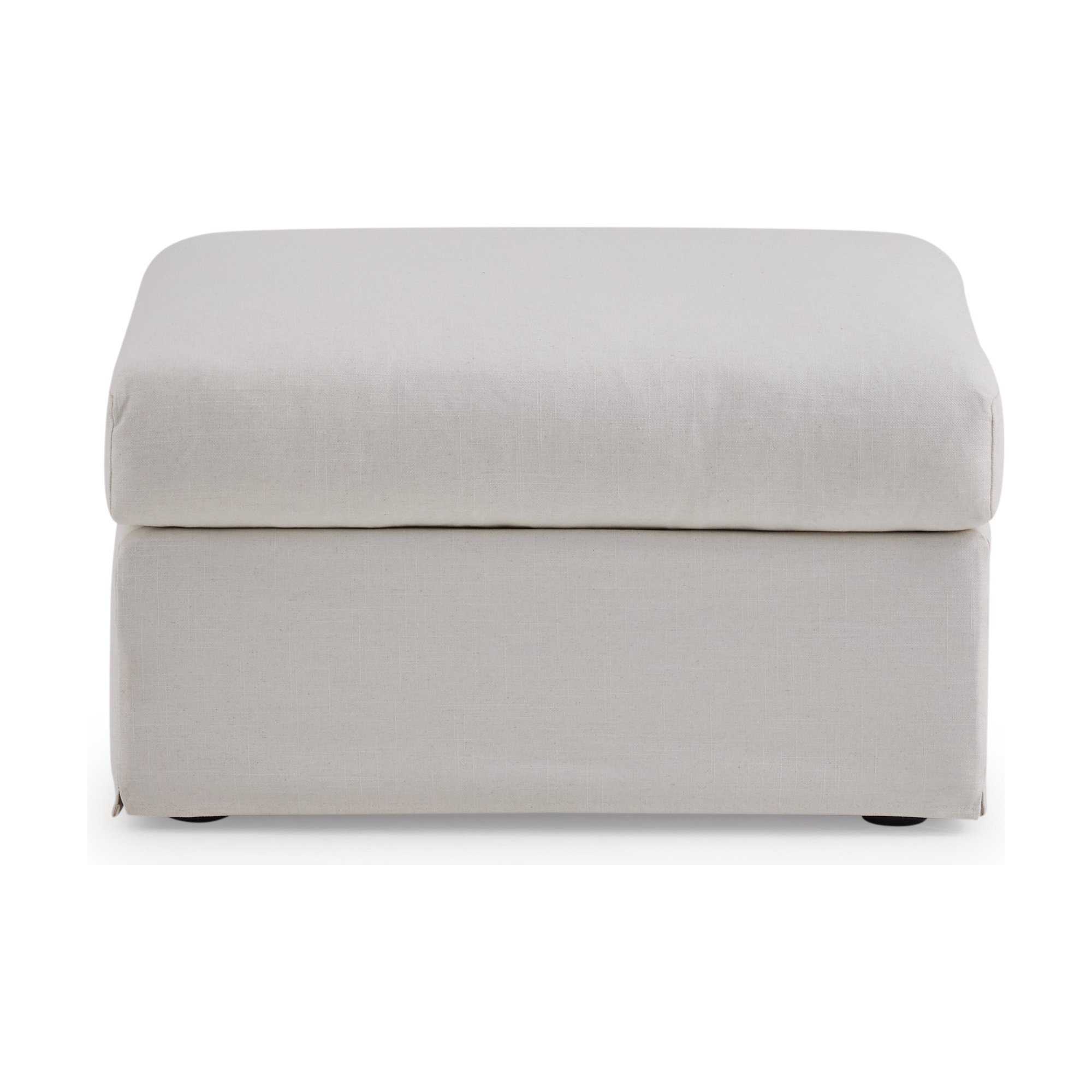 Breeze Modular Sofa Ottoman with FLW Off White Fabric - image 1