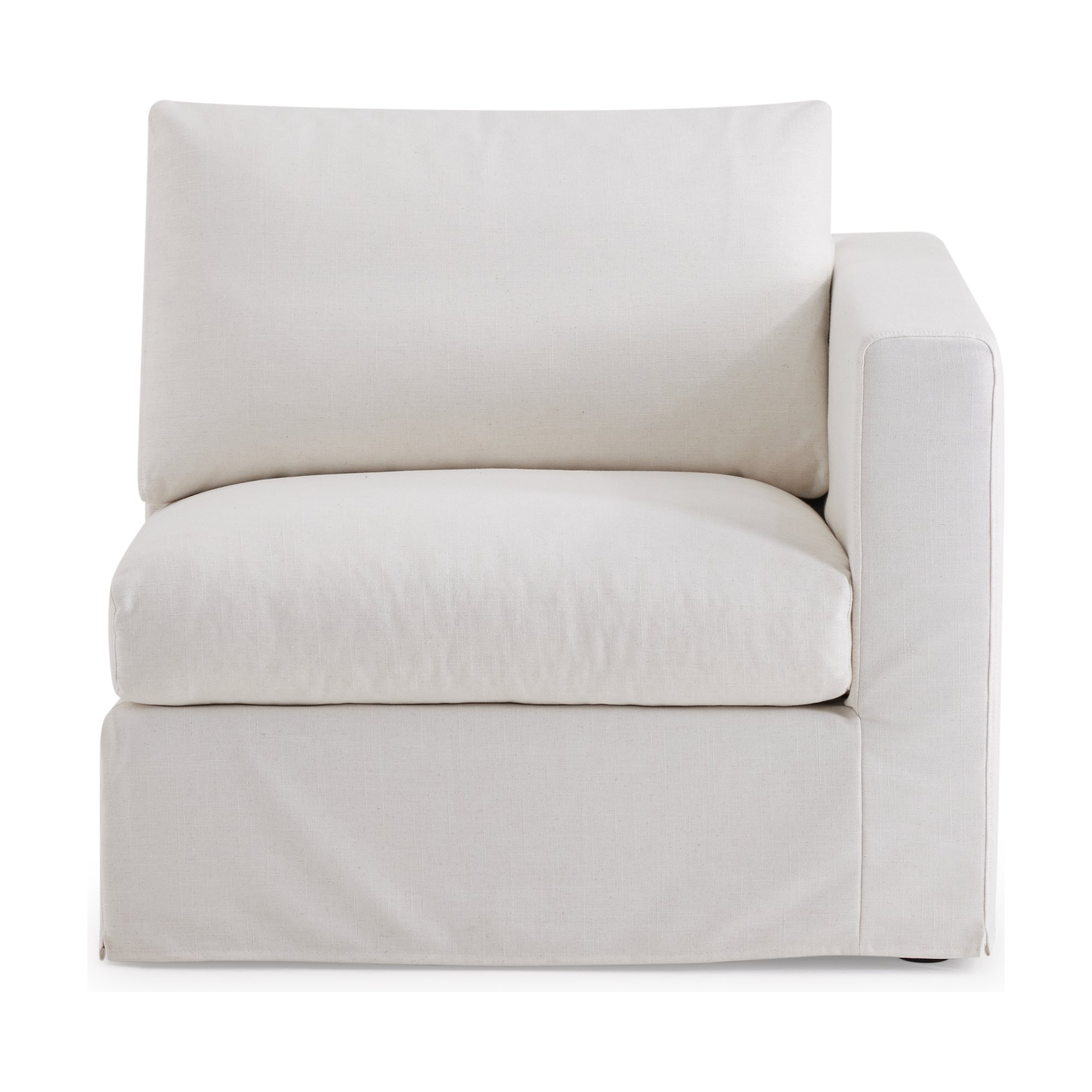 Breeze Modular Sofa Right Side Piece with FLW Off White Fabric - image 2