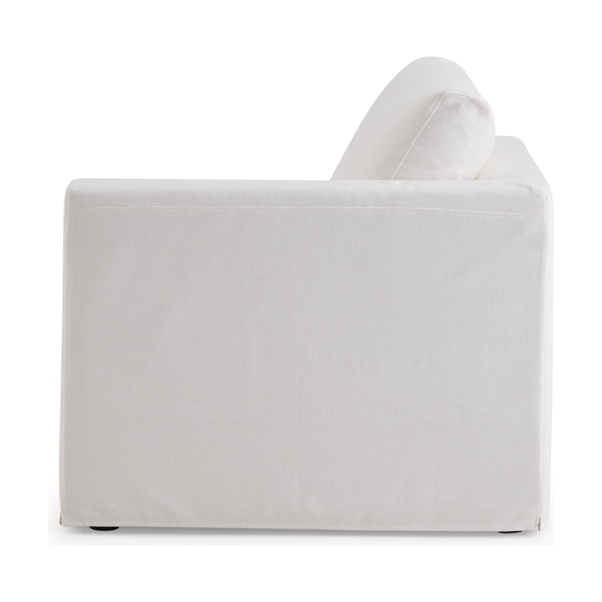 Breeze Modular Sofa Right Side Piece with FLW Off White Fabric - image 3