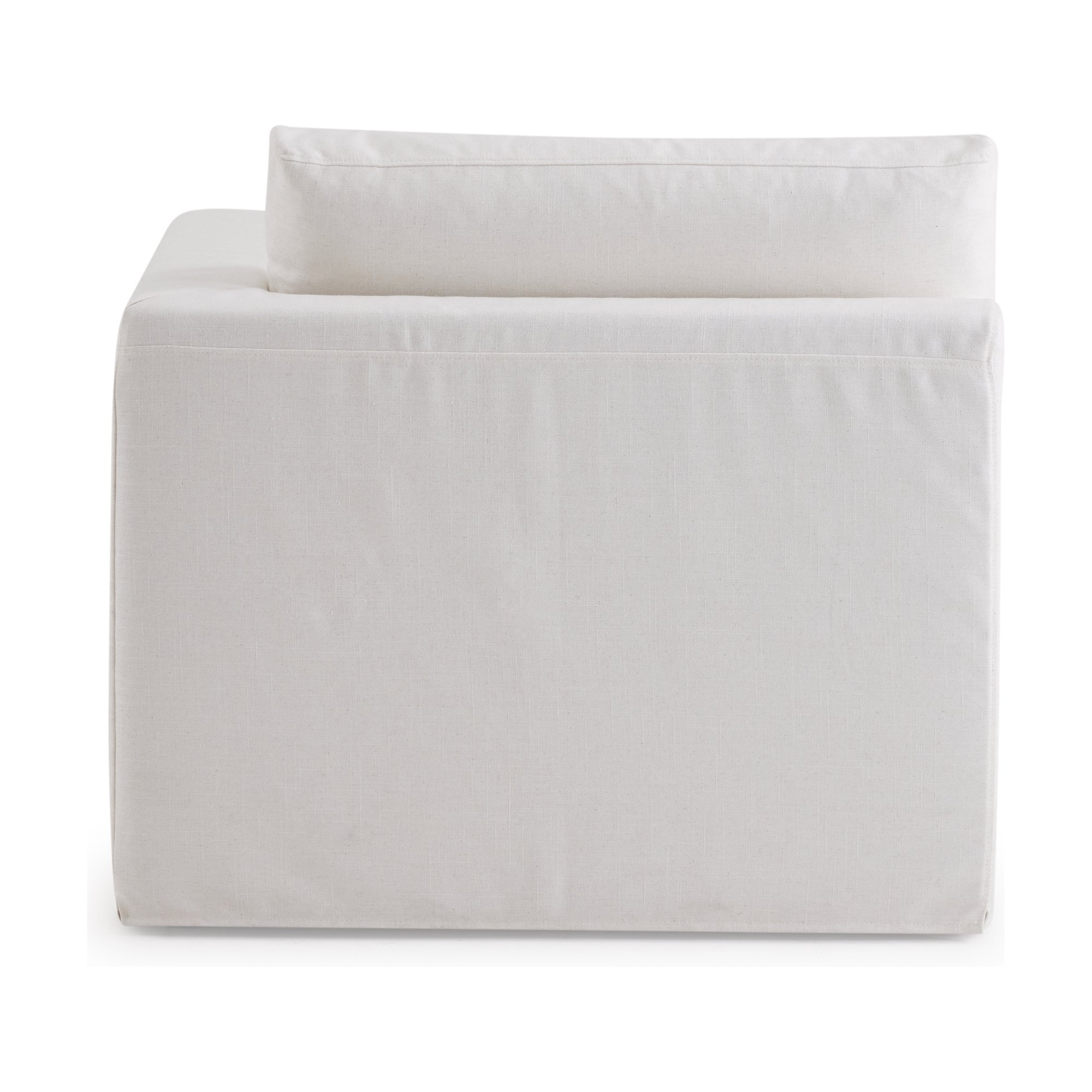 Breeze Modular Sofa Right Side Piece with FLW Off White Fabric - image 4