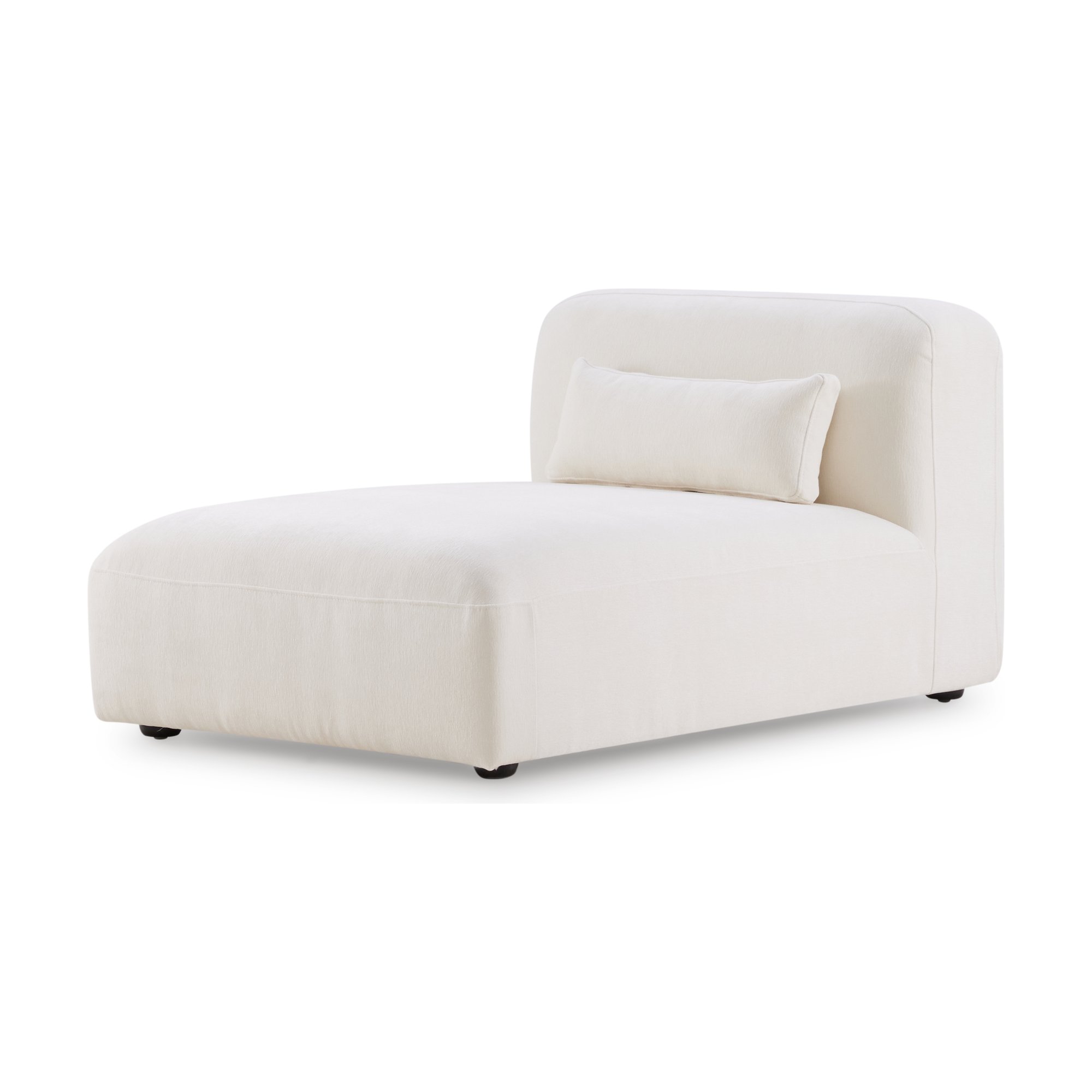Módulo Chaise para Sofá Modular Pretty con Tela FAM Off White - image 1
