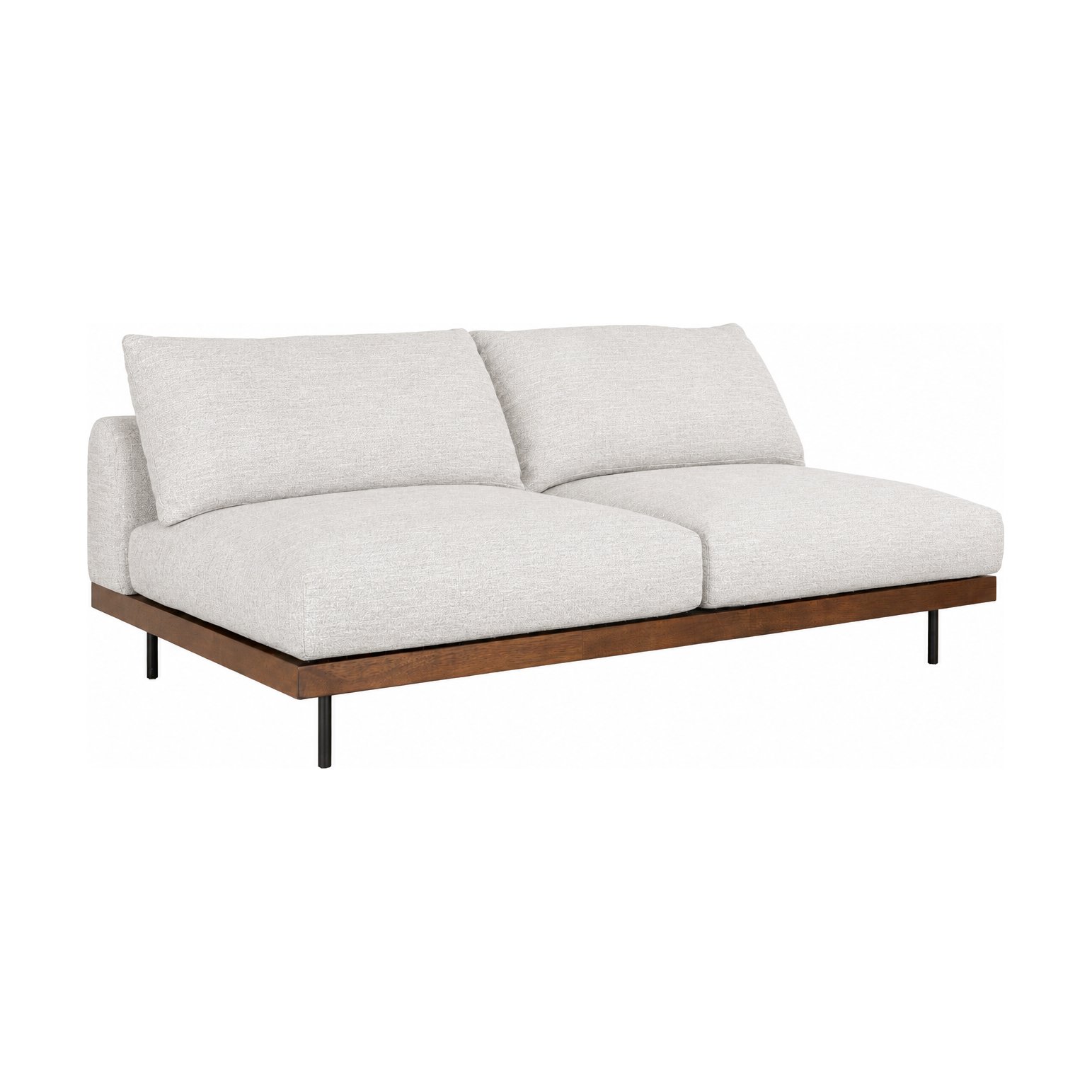 Módulo de 2 Plazas para Sofá Modular Sabi con Tela Slub Cream - image 1