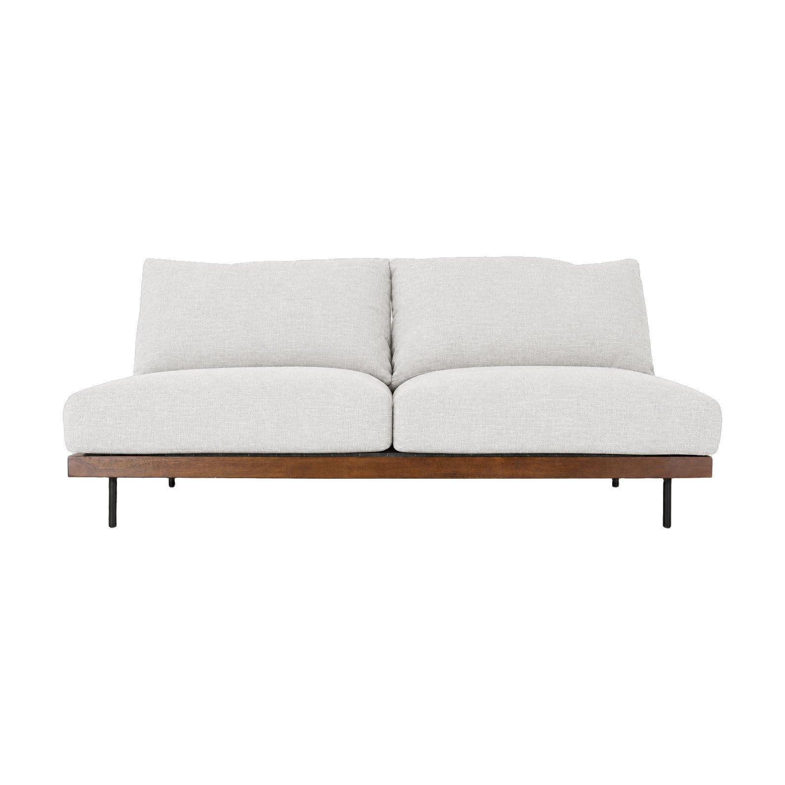 Módulo de 2 Plazas para Sofá Modular Sabi con Tela Slub Cream - image 2