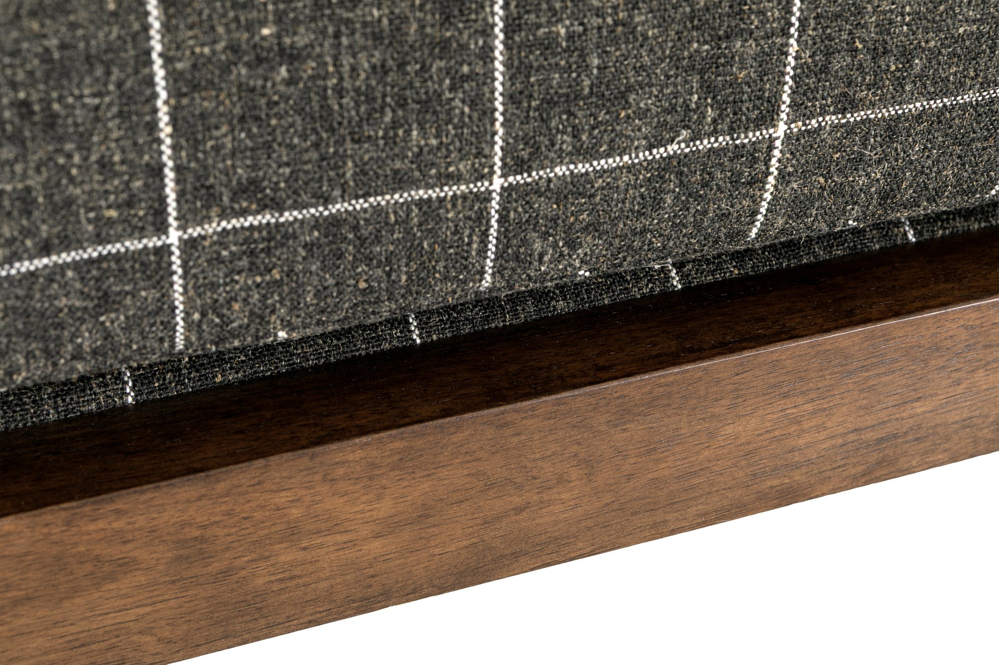 Módulo Chaise para Sofá Modular Sabi con Estructura de Rubberwood Teñido de Nogal y Tela Savane Charcoal - image 4