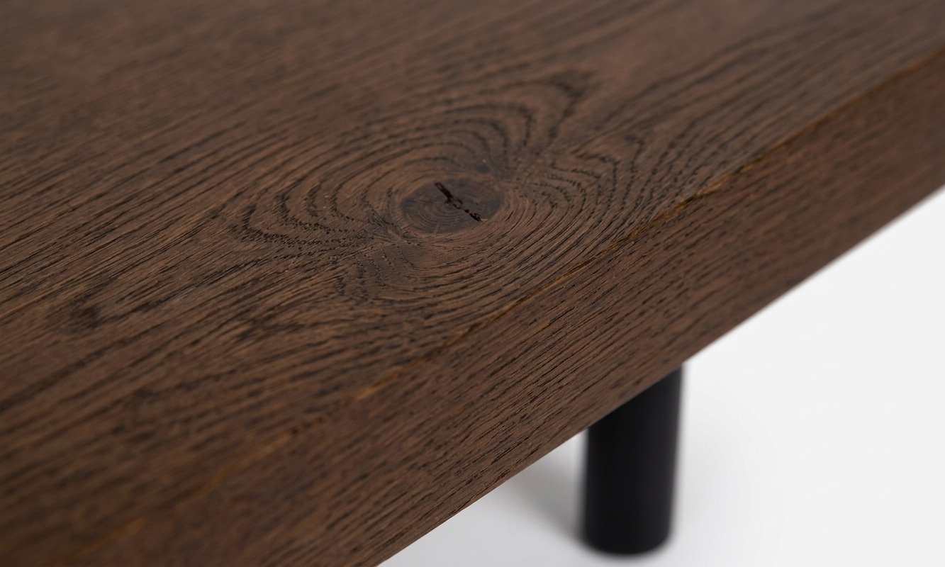 Módulo de Mesa para Sofá Modular Sabi en Rubberwood Teñido de Nogal - image 2