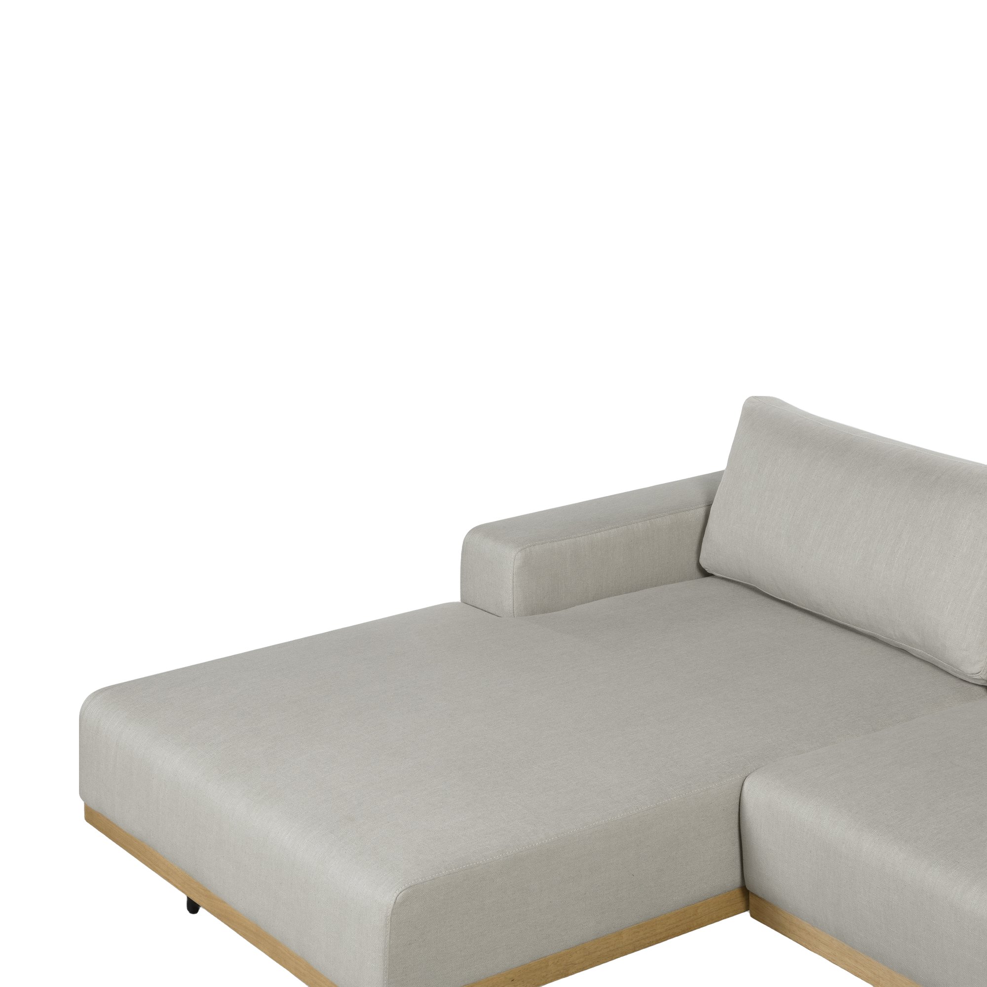 Sofá Seccional Tribeca con Estructura de Rubberwood Natural y Tela Diego Mineral - image 10
