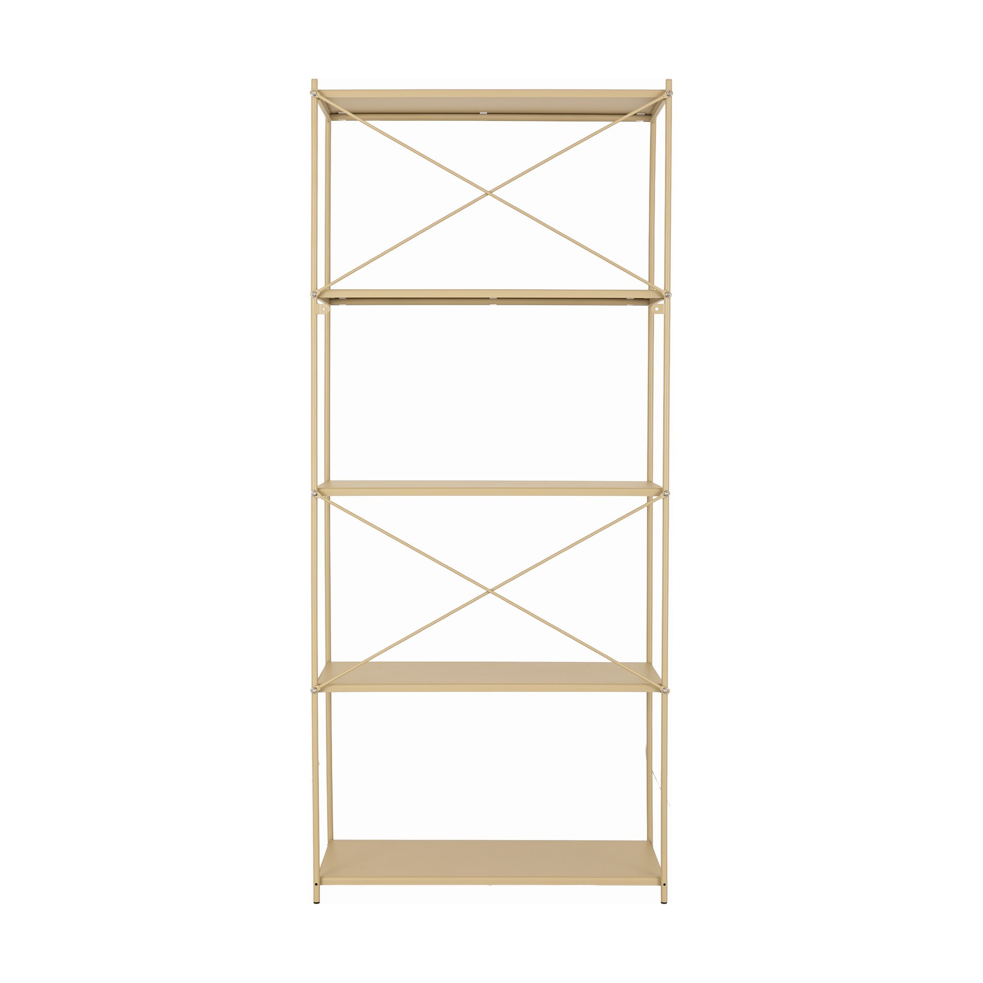 X Shelf Tall Floor Shelf in Beige Steel, 70cm - image 2