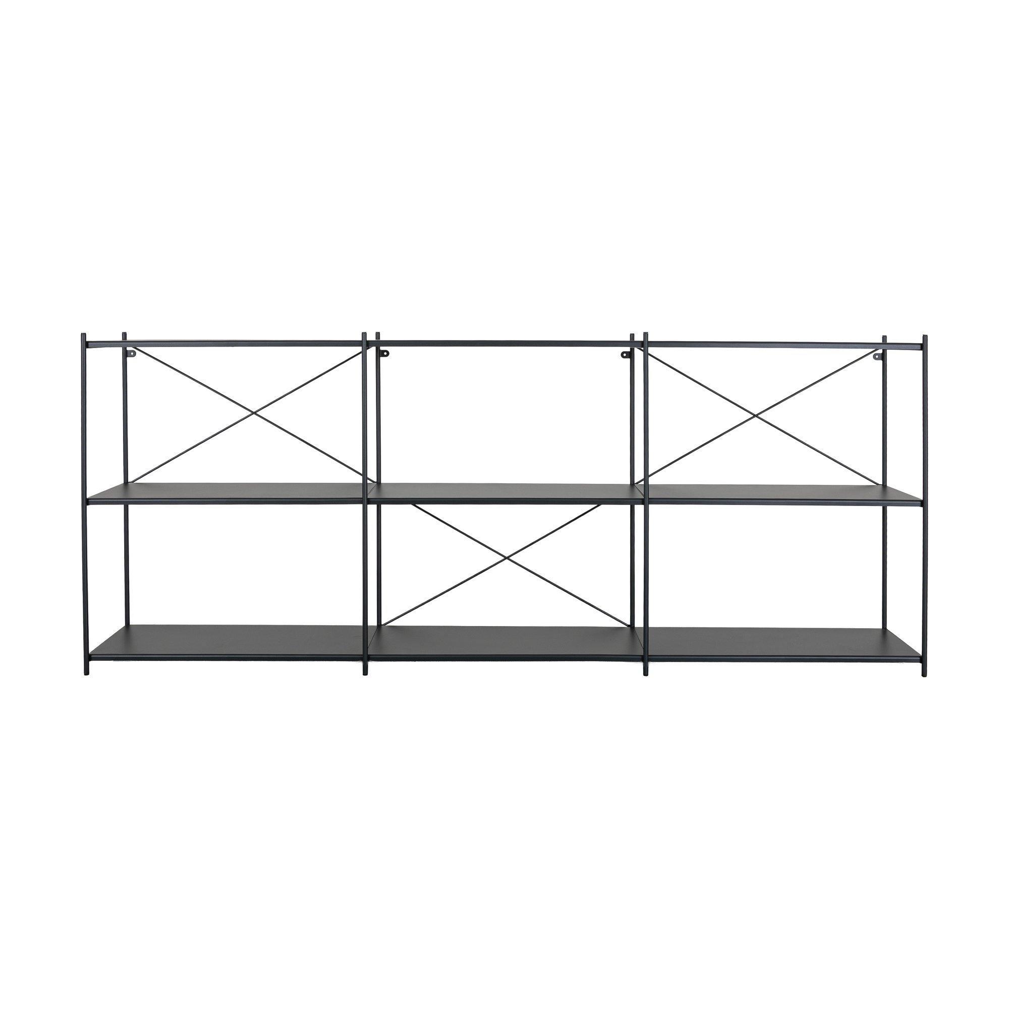 Estante de Piso Ancho X Shelf en Acero Negro, 209cm - image 2