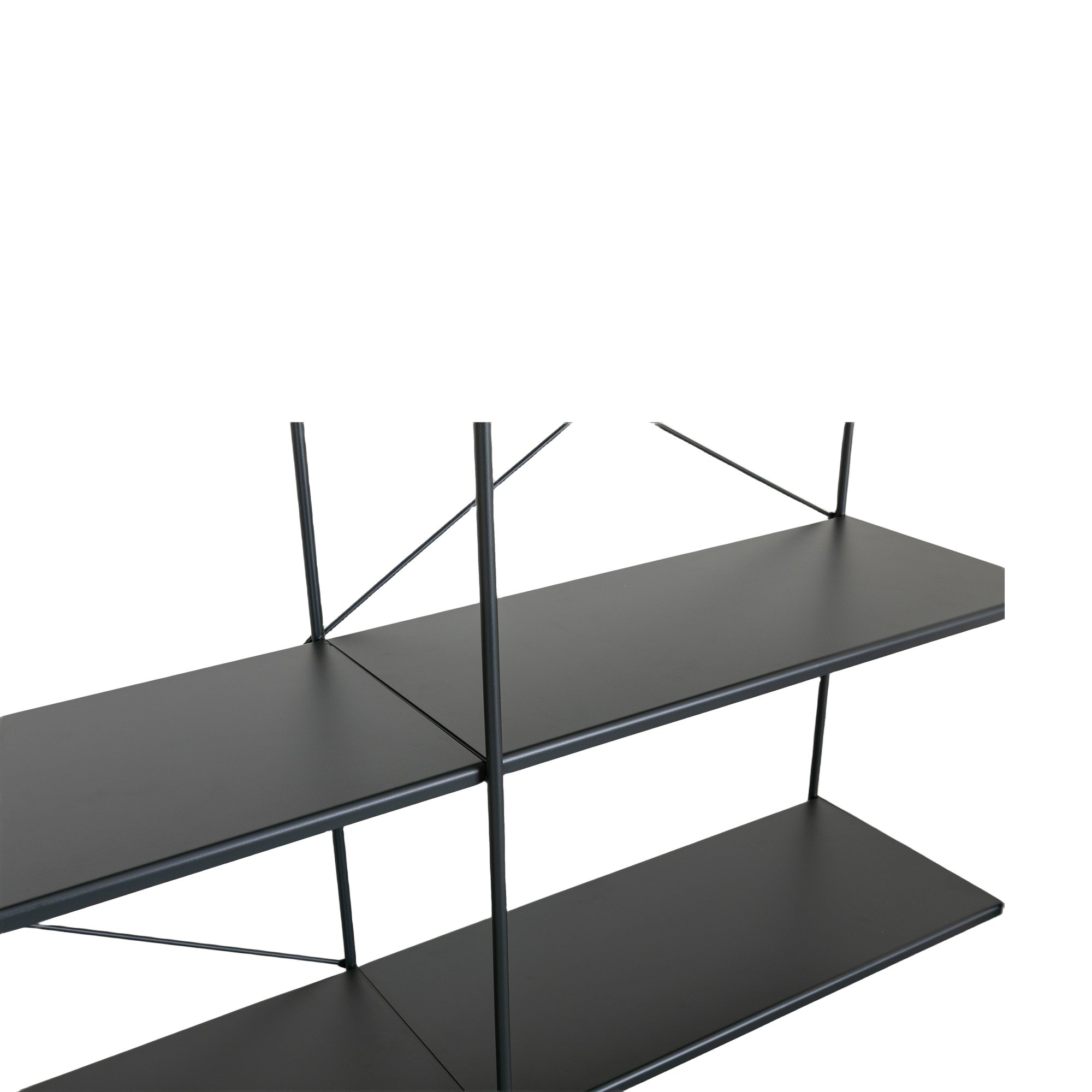 Estante de Piso Ancho X Shelf en Acero Negro, 209cm - image 4
