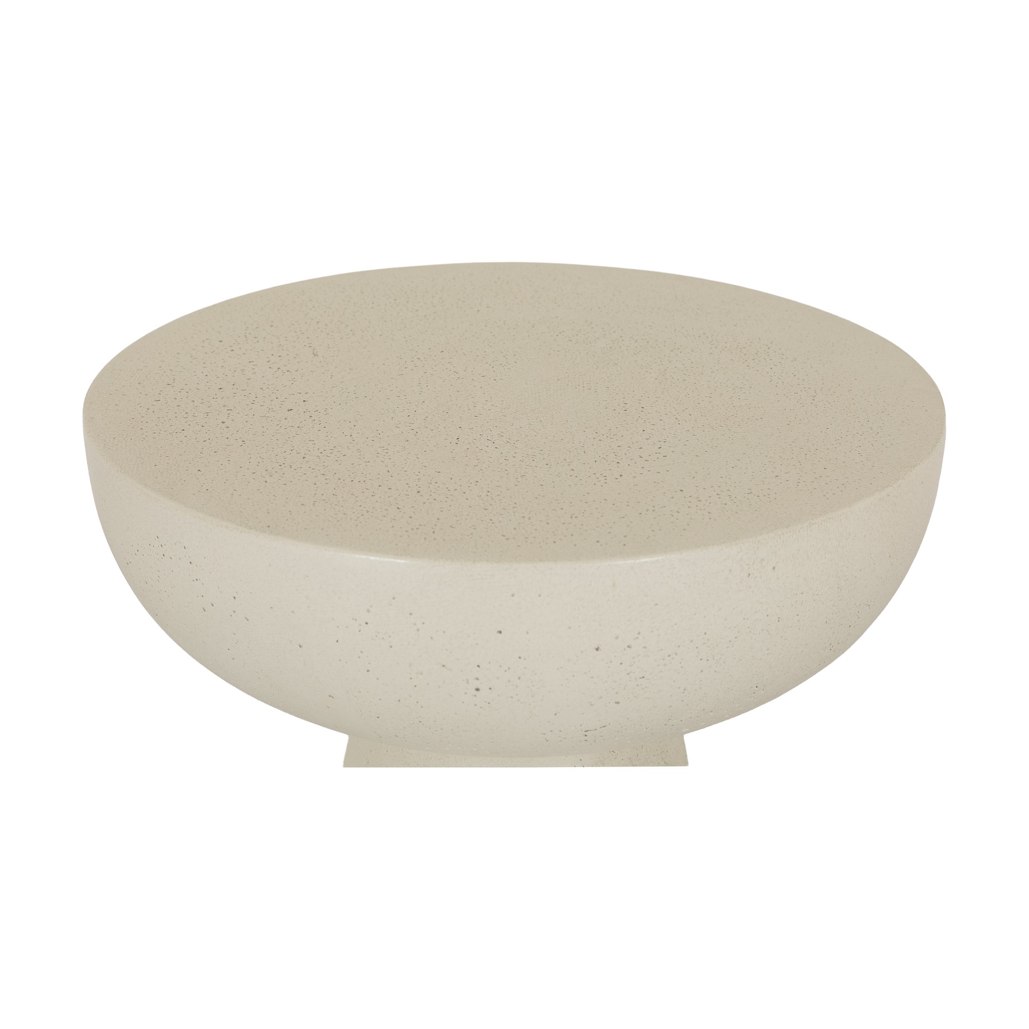Gato Side Table in White fiber cement with a Pitted Finish, 30cm diameter - image 5