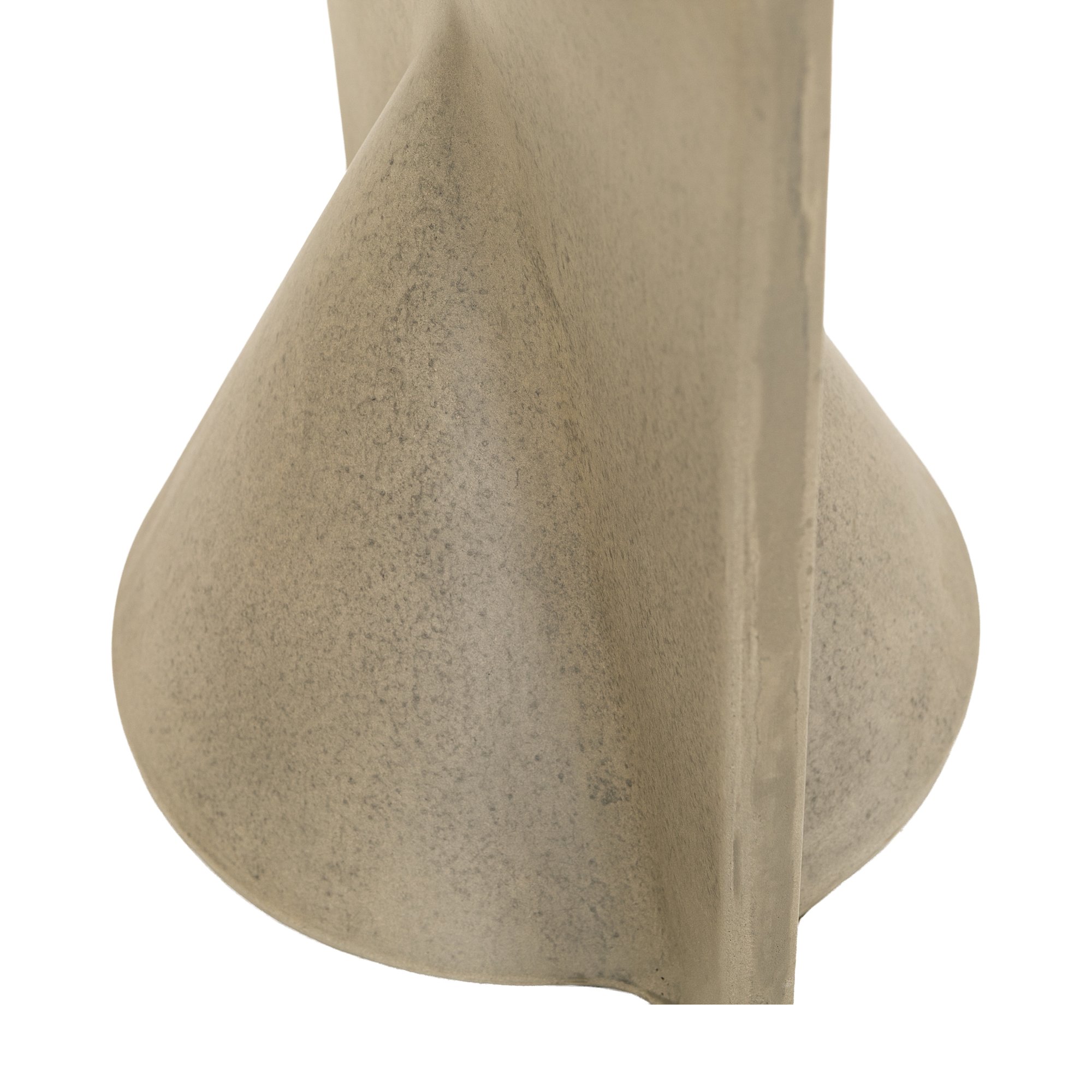 Mesa Auxiliar Hourglass en Fibrocemento Gris con Acabado Grabado, 42cm de diámetro - image 5