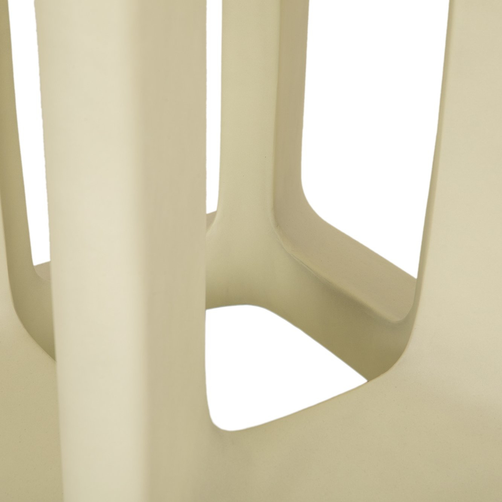 Mesa Auxiliar Kubo en Fibrocemento Blanco Menta con Acabado Liso, 48cm - image 3