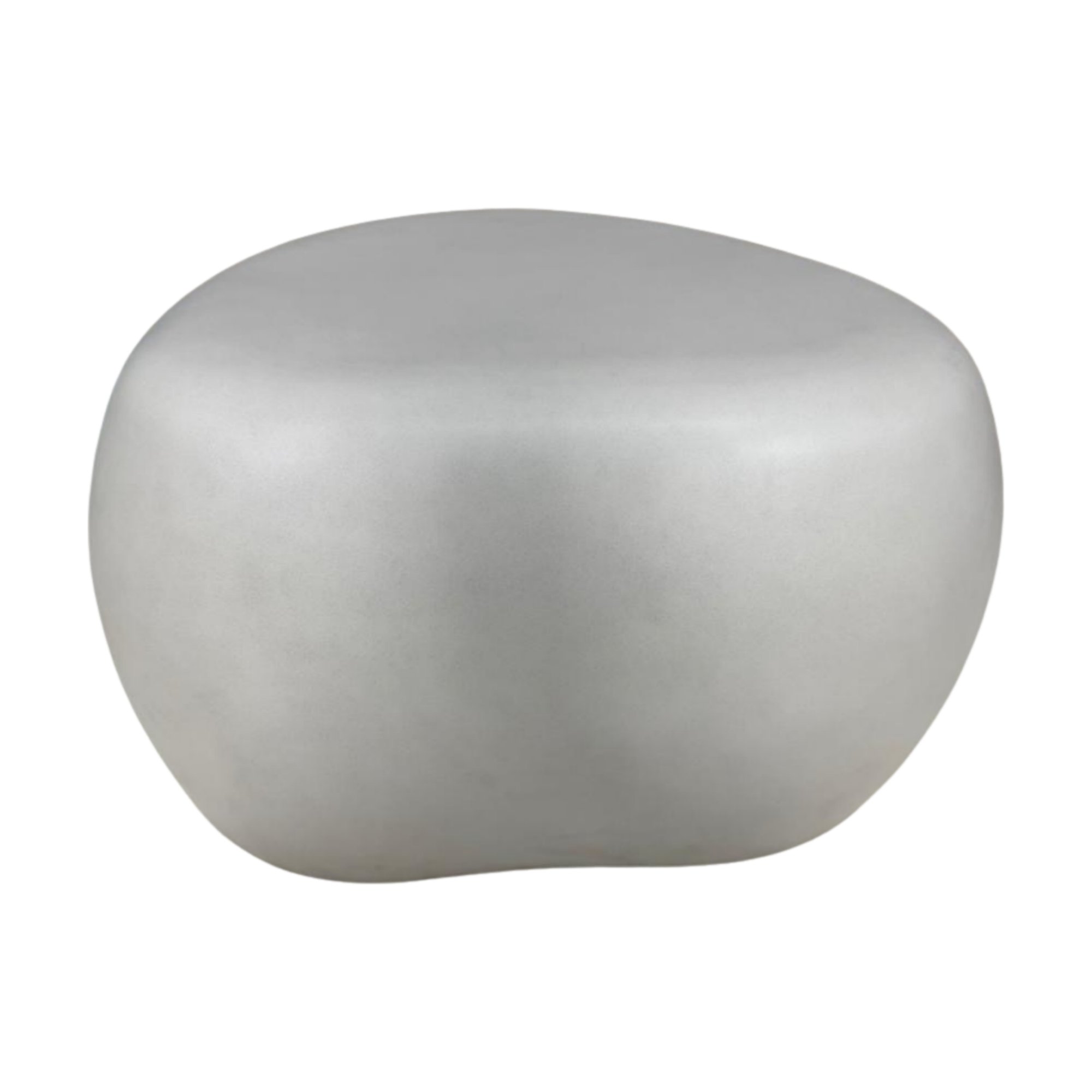 Ovo Side Table in Light Gray fiber cement with a Smooth Finish, 80cm diameter - image 1