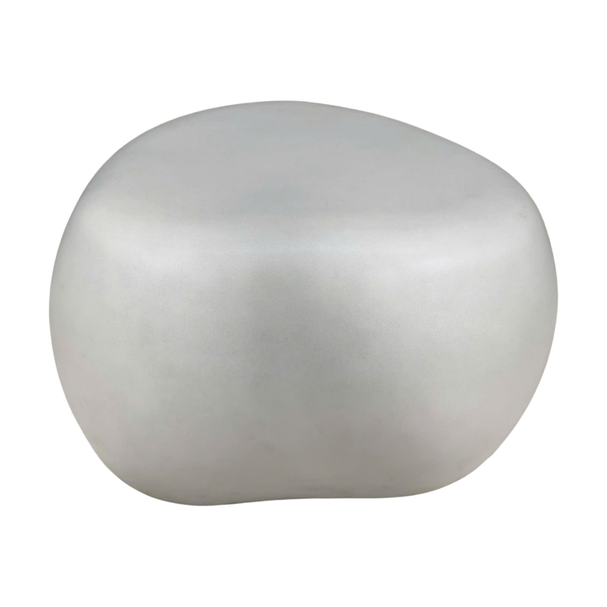 Ovo Side Table in Light Gray fiber cement with a Smooth Finish, 80cm diameter - image 2