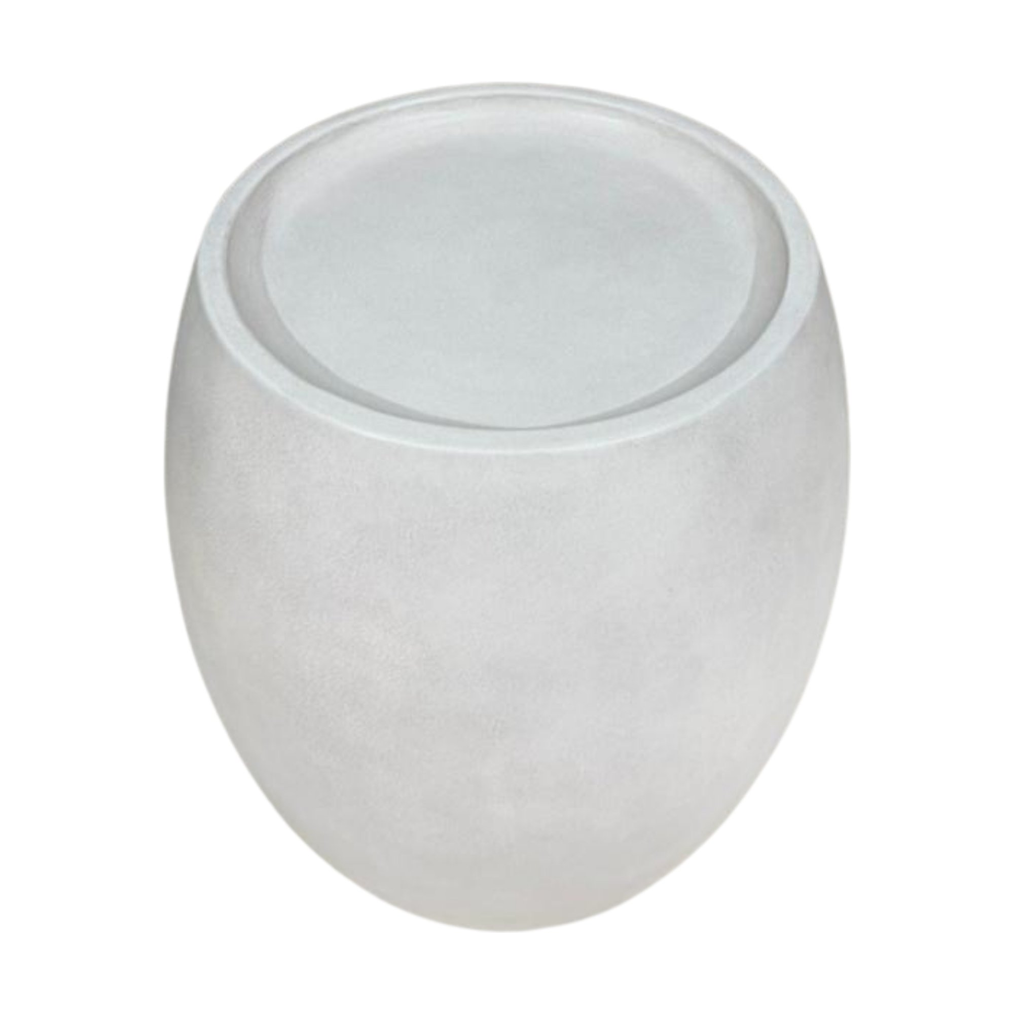Tonde Side Table in Fog White fiber cement with a Smooth Finish, 45cm diameter - image 3