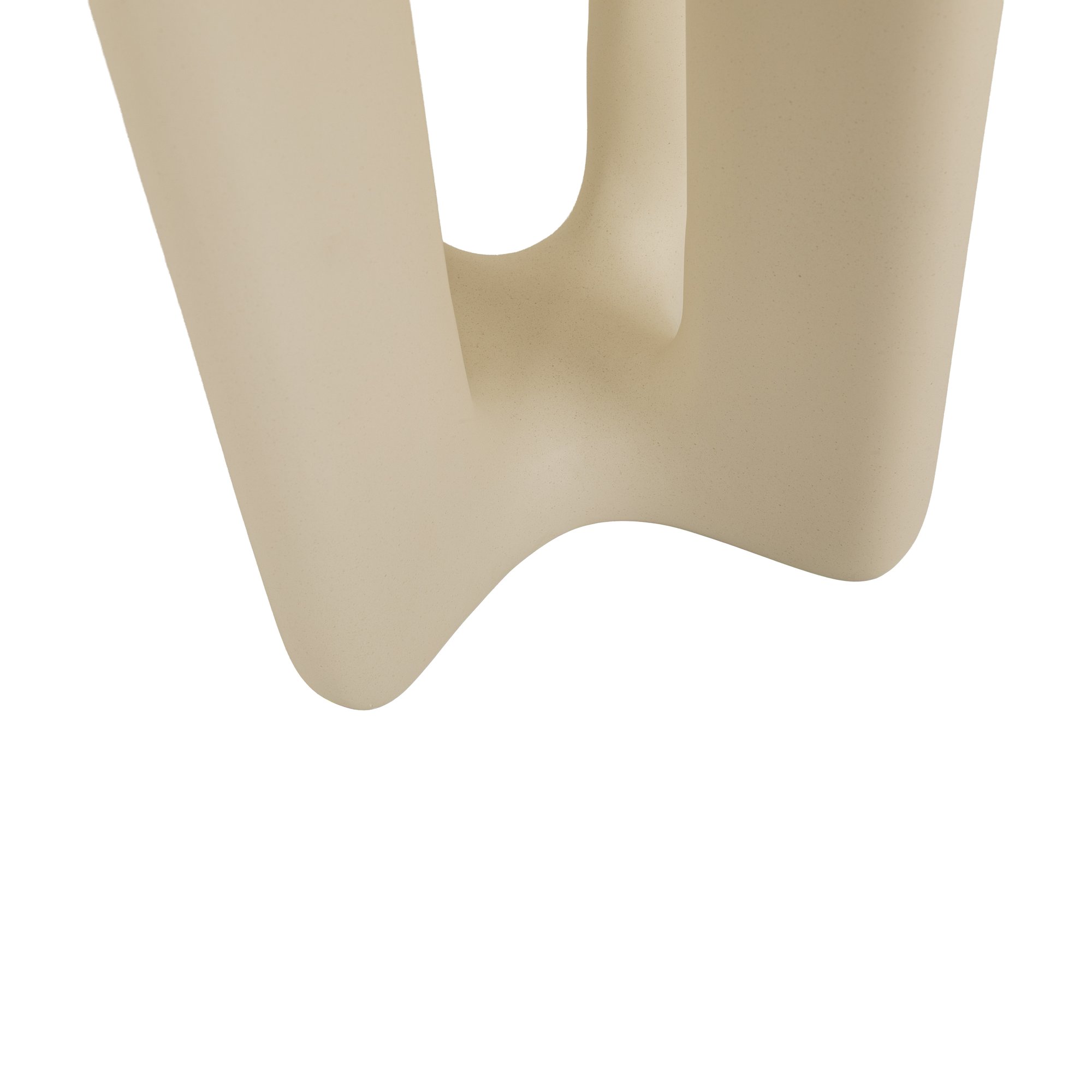 Yepa Side Table in White fiber cement with a Flat Finish, 46cm - image 3