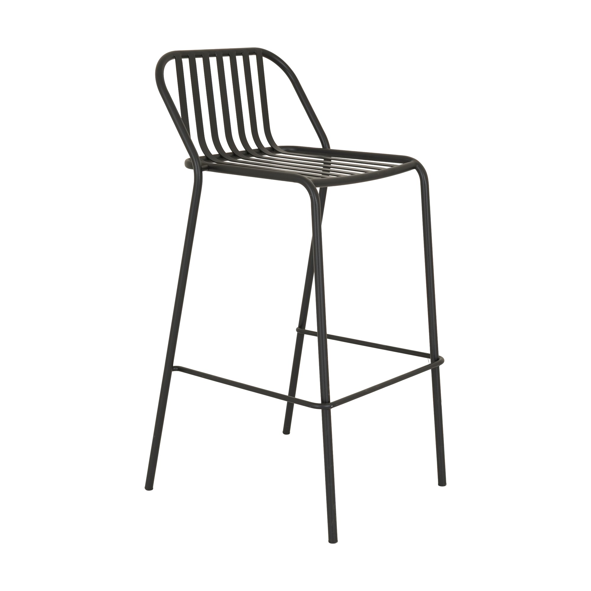 Petrol Bar Chair in Black Steel - image 1