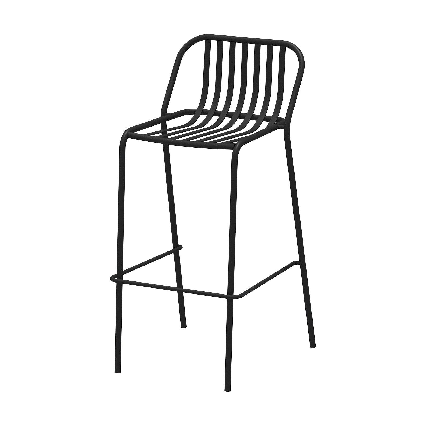 Petrol Bar Chair in Black Steel - image 4