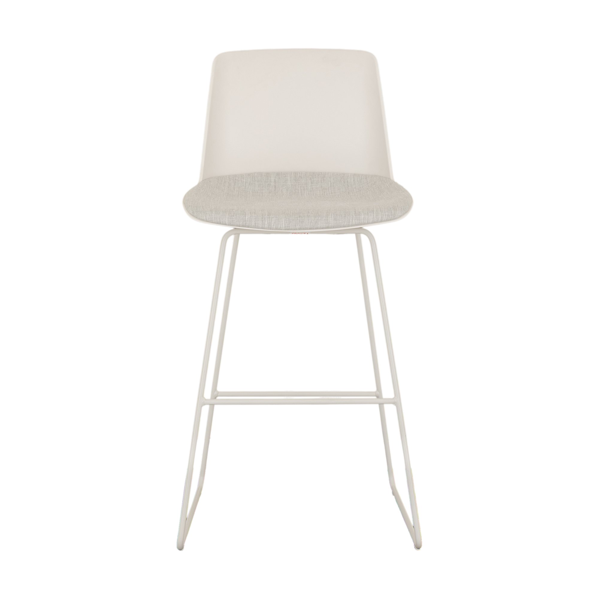 Silla de Bar Pout con Estructura de Polipropileno Blanco Hueso y Tela Diego Kit - image 2