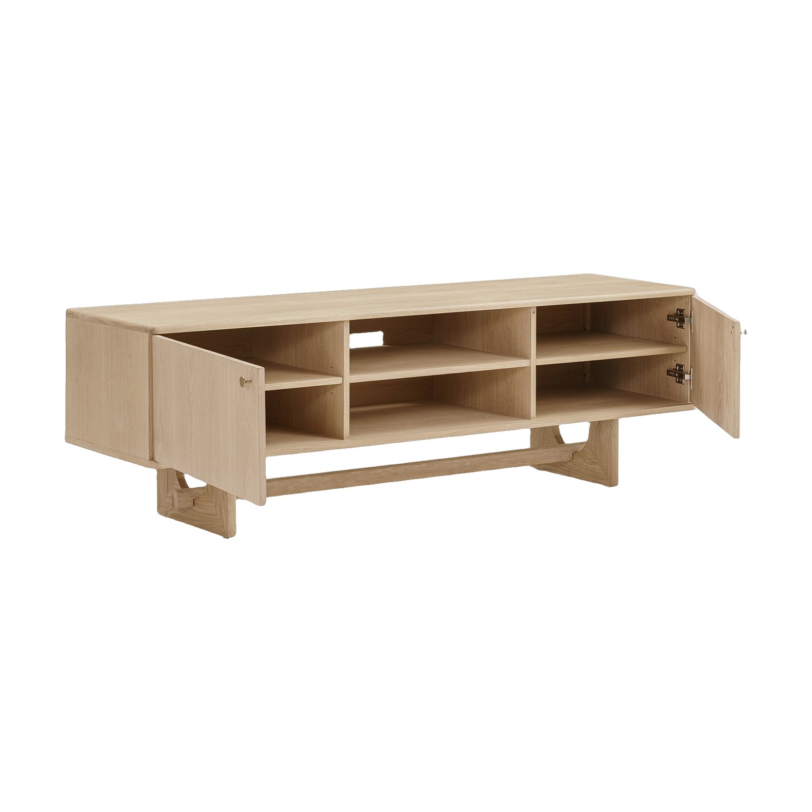 Arch TV Unit V1 with Natural Oak Frame and Natural Oak Veneer Body in 180cm - image 3