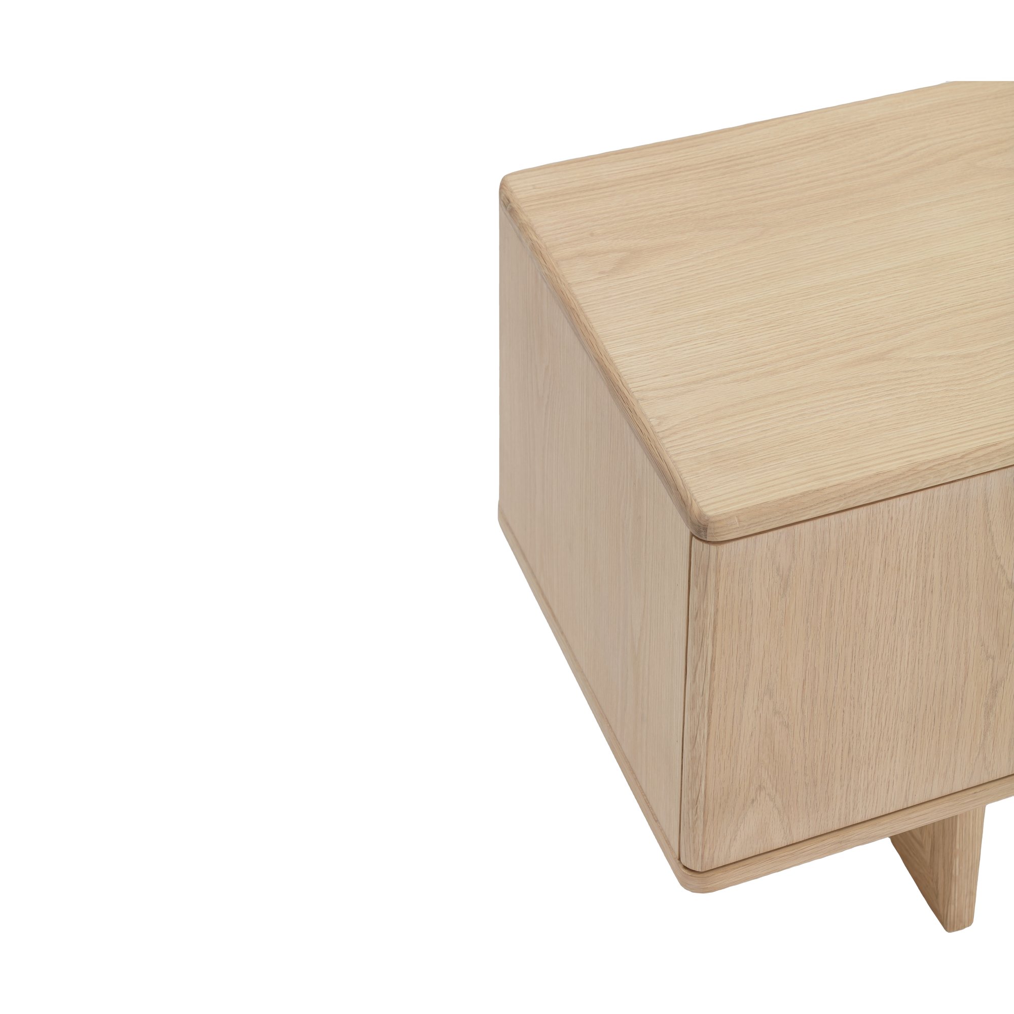 Arch TV Unit V1 with Natural Oak Frame and Natural Oak Veneer Body in 180cm - image 4