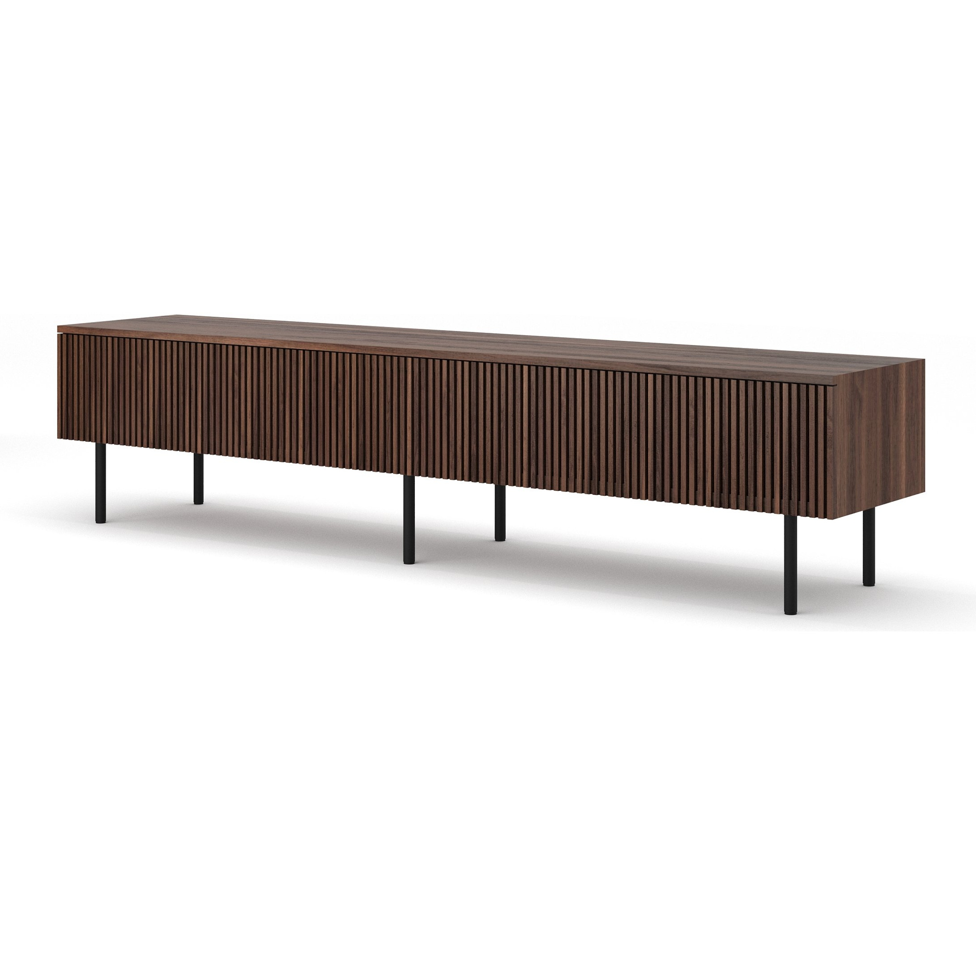 Mueble de TV Monterey en Chapa de Nogal Natural, 200cm - image 1