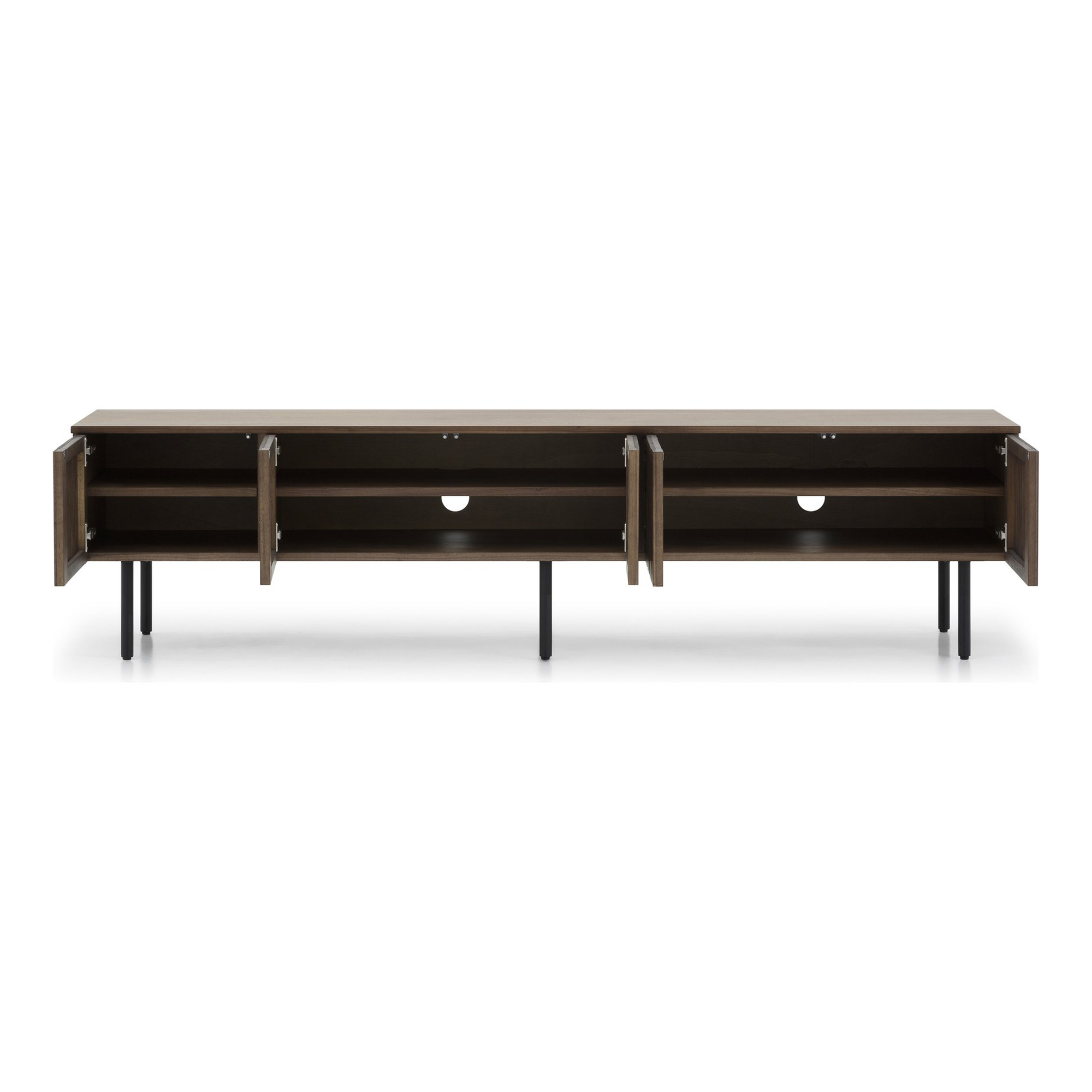 Mueble de TV Monterey en Chapa de Nogal Natural, 200cm - image 3